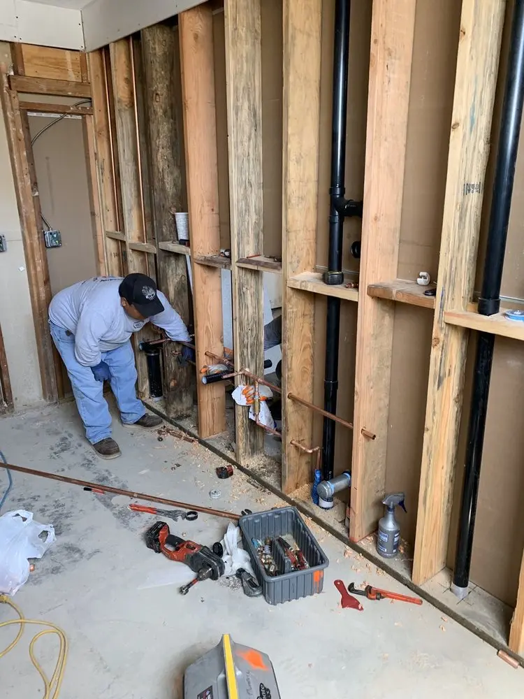 Commercial rough-in plumbing for Water Heater Replacement in West Des Moines